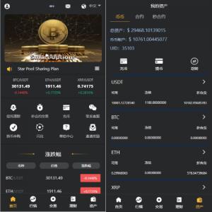 多语言交易所系统/秒合约交易/理财认购矿机闪兑贷款